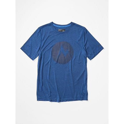 Marmot Clothes Blue NZ - Transporter T-Shirts Mens NZ6159034